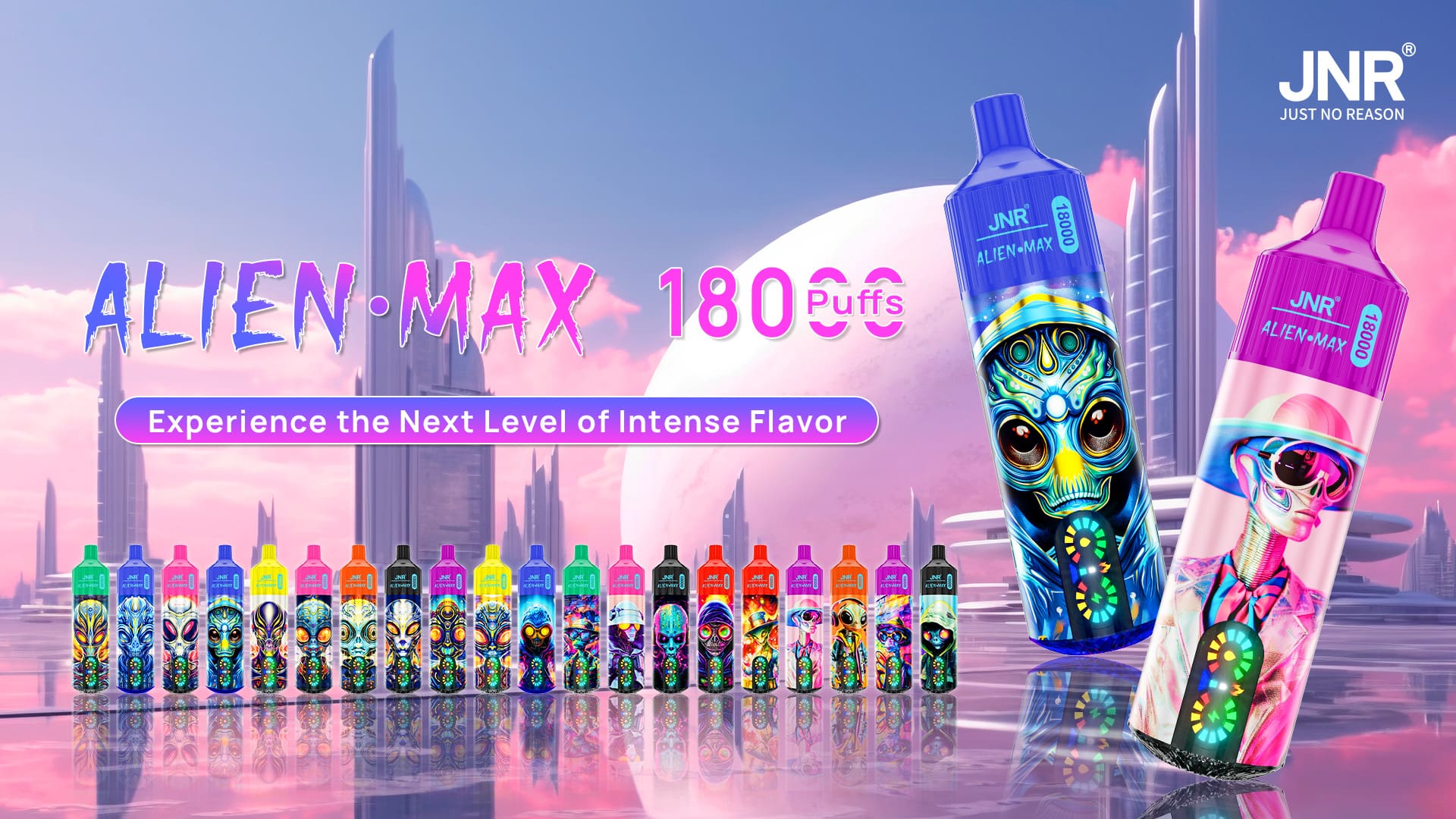 JNR Alien Max 18000 Puffs - JNR Nederland JNR Alien Max 18000 Puffs - JNR Nederland