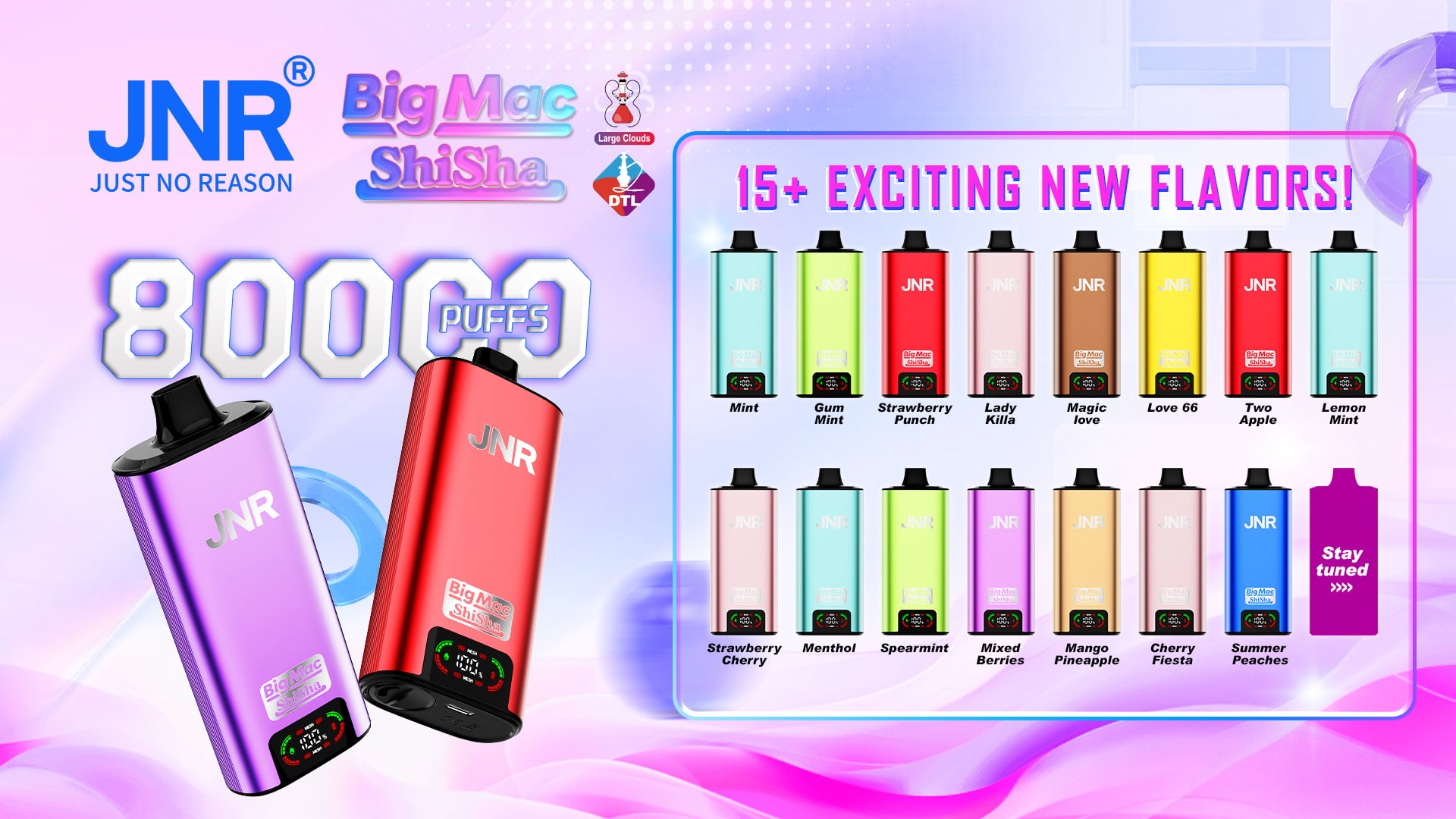 JNR Big Mac Shisha 80000 Puffs - JNR Nederland JNR Big Mac Shisha 80000 Puffs - JNR Nederland