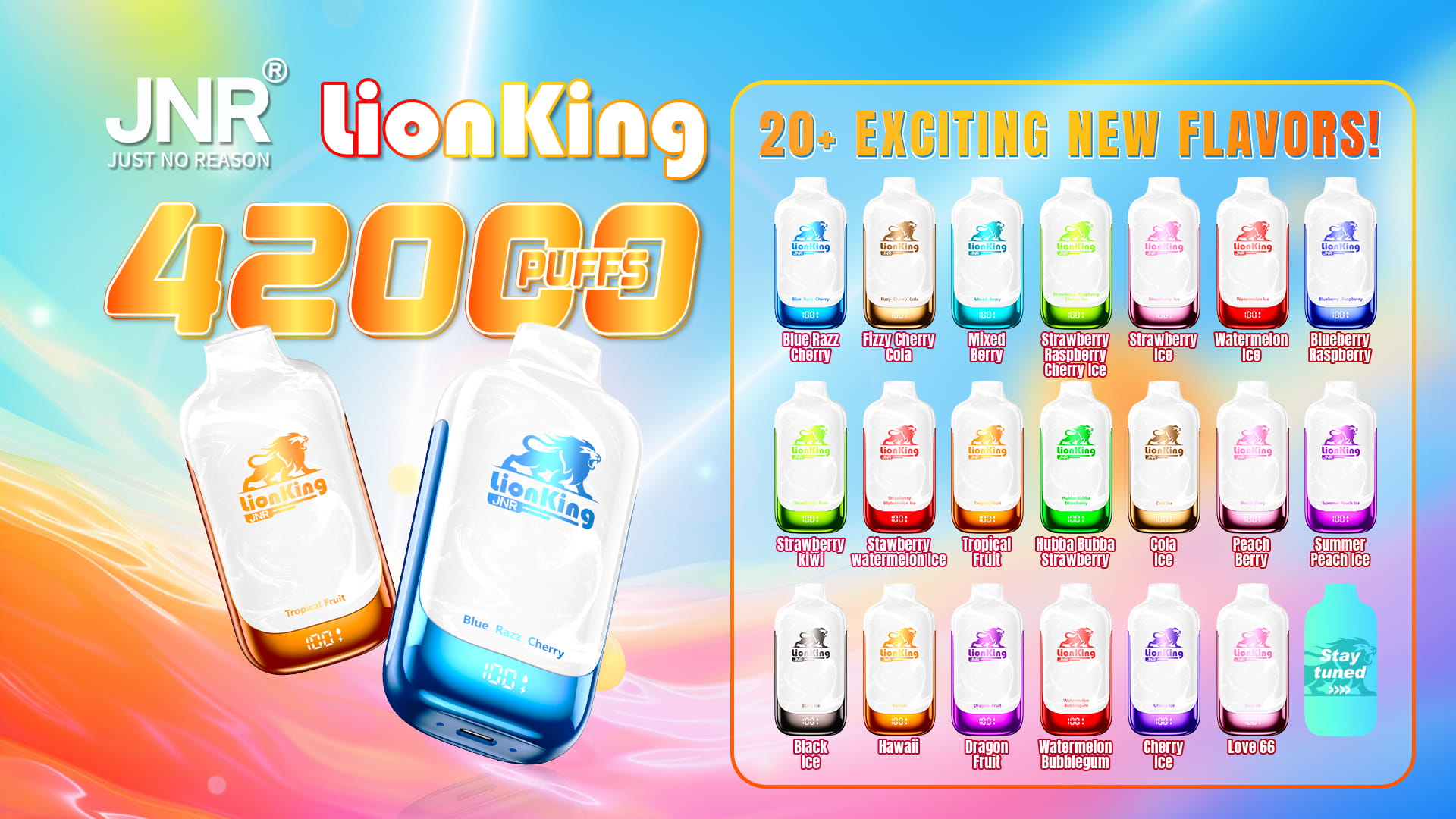 JNR LionKing 42000 Puffs - JNR Nederland JNR LionKing 42000 Puffs - JNR Nederland