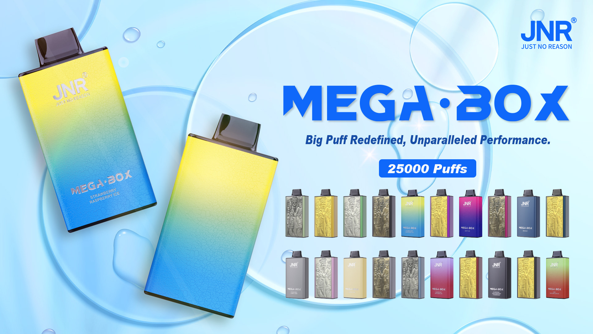 JNR Mega Box 25000 Puffs - JNR Nederland JNR Mega Box 25000 Puffs - JNR Nederland