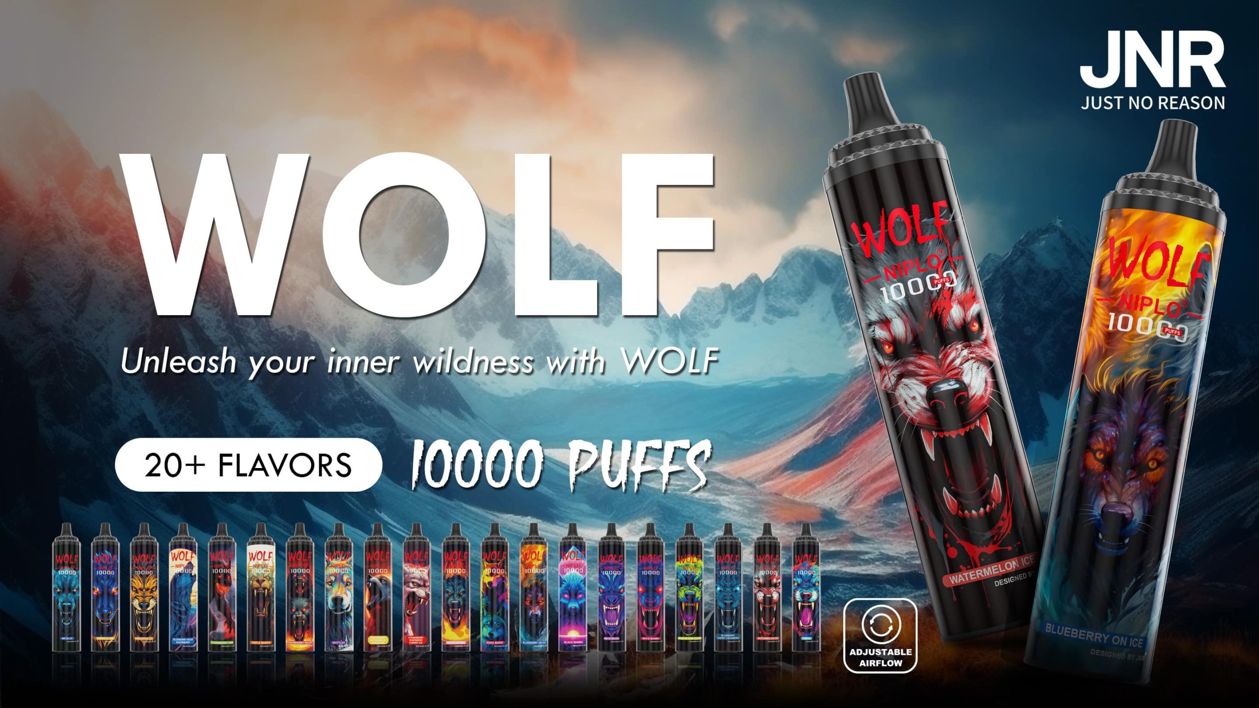 JNR Wolf Niplo 10000 Puffs - JNR Nederland JNR Wolf Niplo 10000 Puffs - JNR Nederland