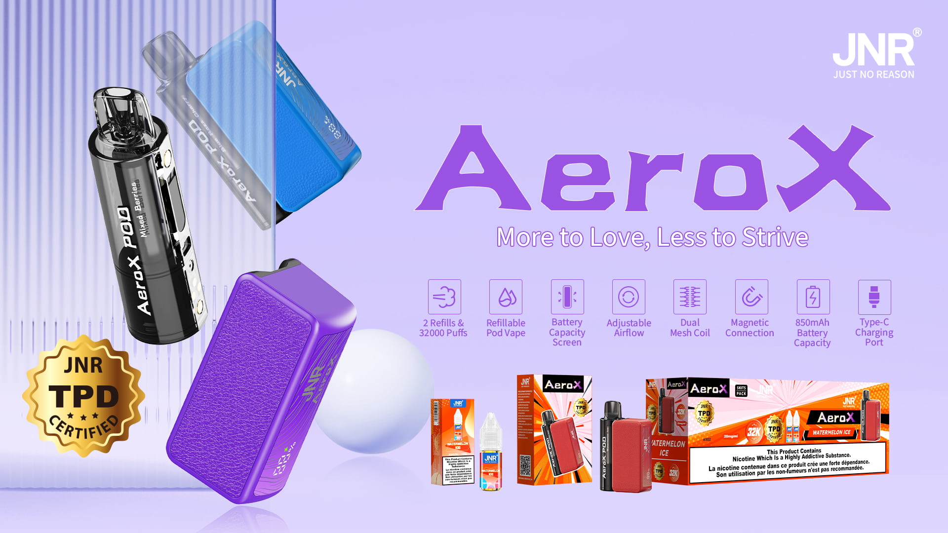 JNR AeroX 32000 Puffs - JNR Nederland JNR AeroX 32000 Puffs - JNR Nederland