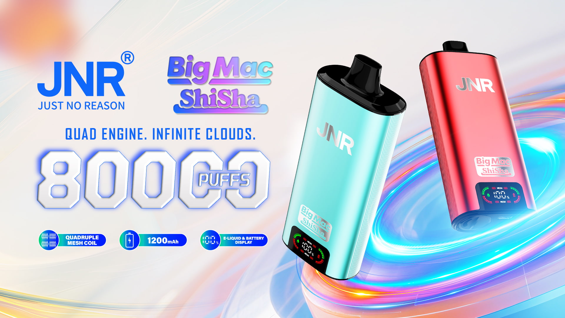 JNR Big Mac Shisha 80000 Puffs - JNR Nederland JNR Big Mac Shisha 80000 Puffs - JNR Nederland