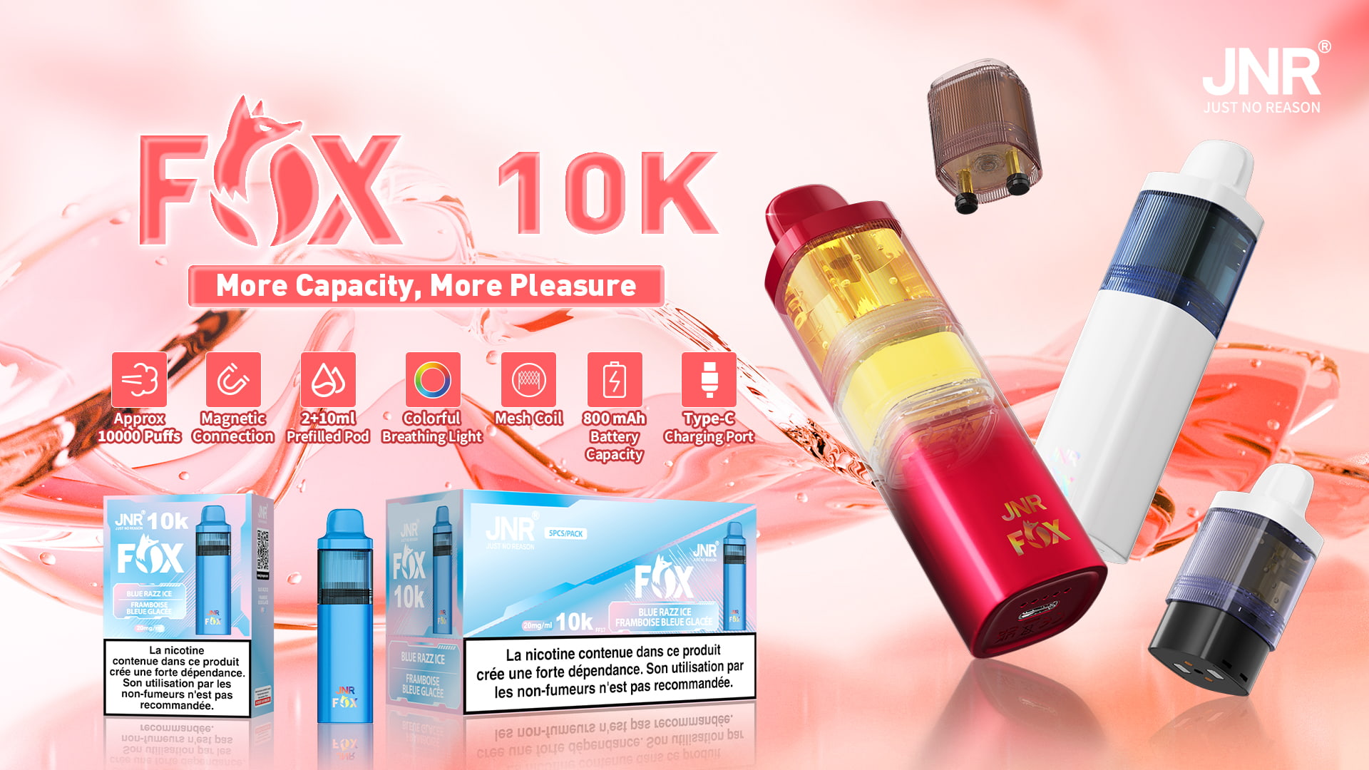 JNR FOX 10000 Puffs - JNR Nederland JNR FOX 10000 Puffs - JNR Nederland