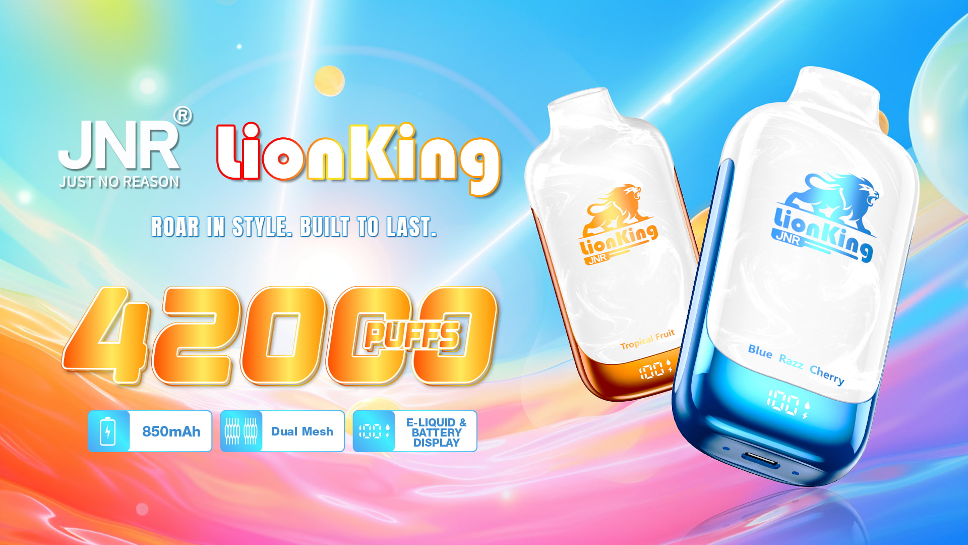 JNR LionKing 42000 Puffs - JNR Nederland JNR LionKing 42000 Puffs - JNR Nederland