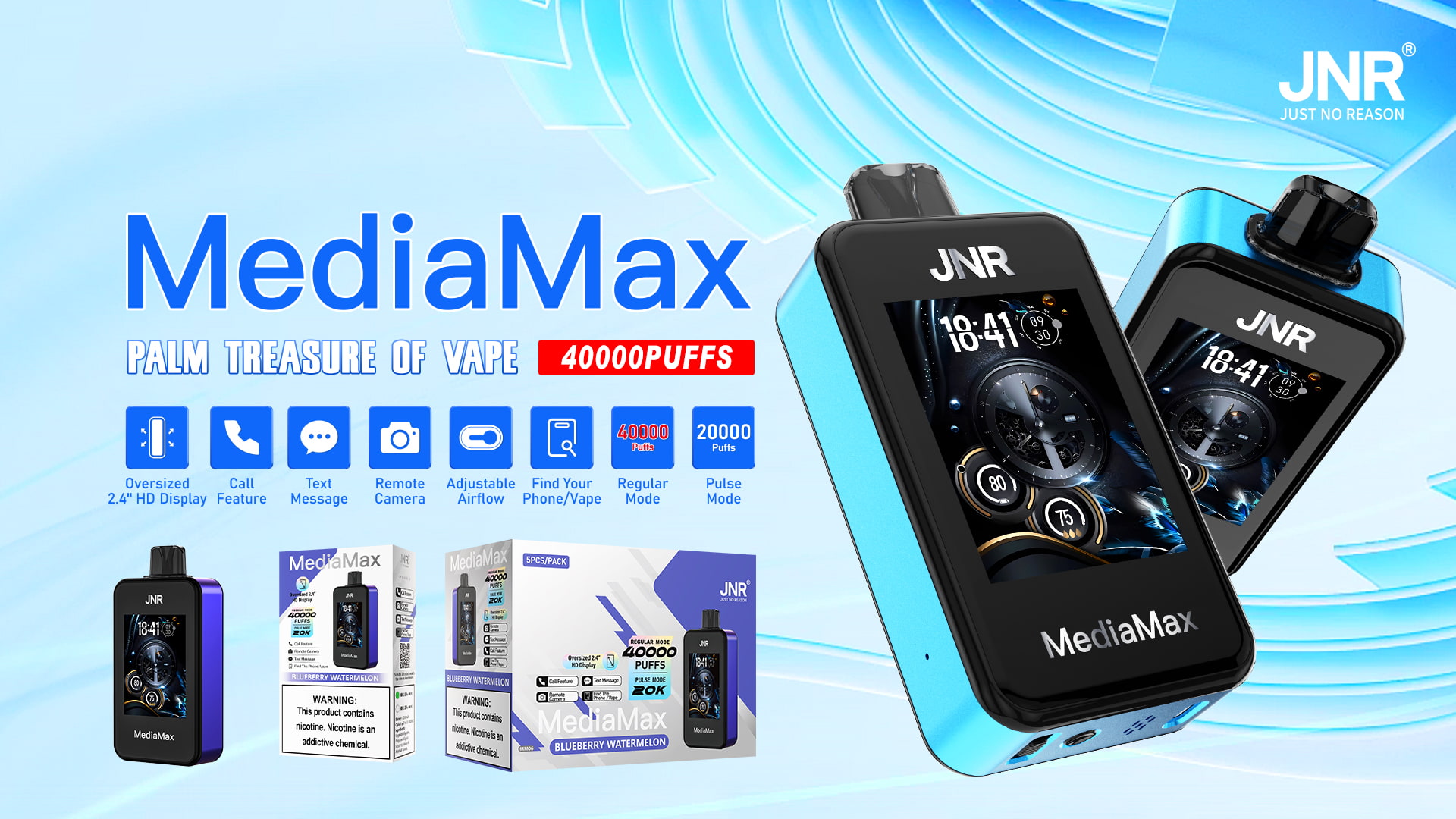 JNR Mediamax 40000 Puffs - JNR Nederland JNR Mediamax 40000 Puffs - JNR Nederland