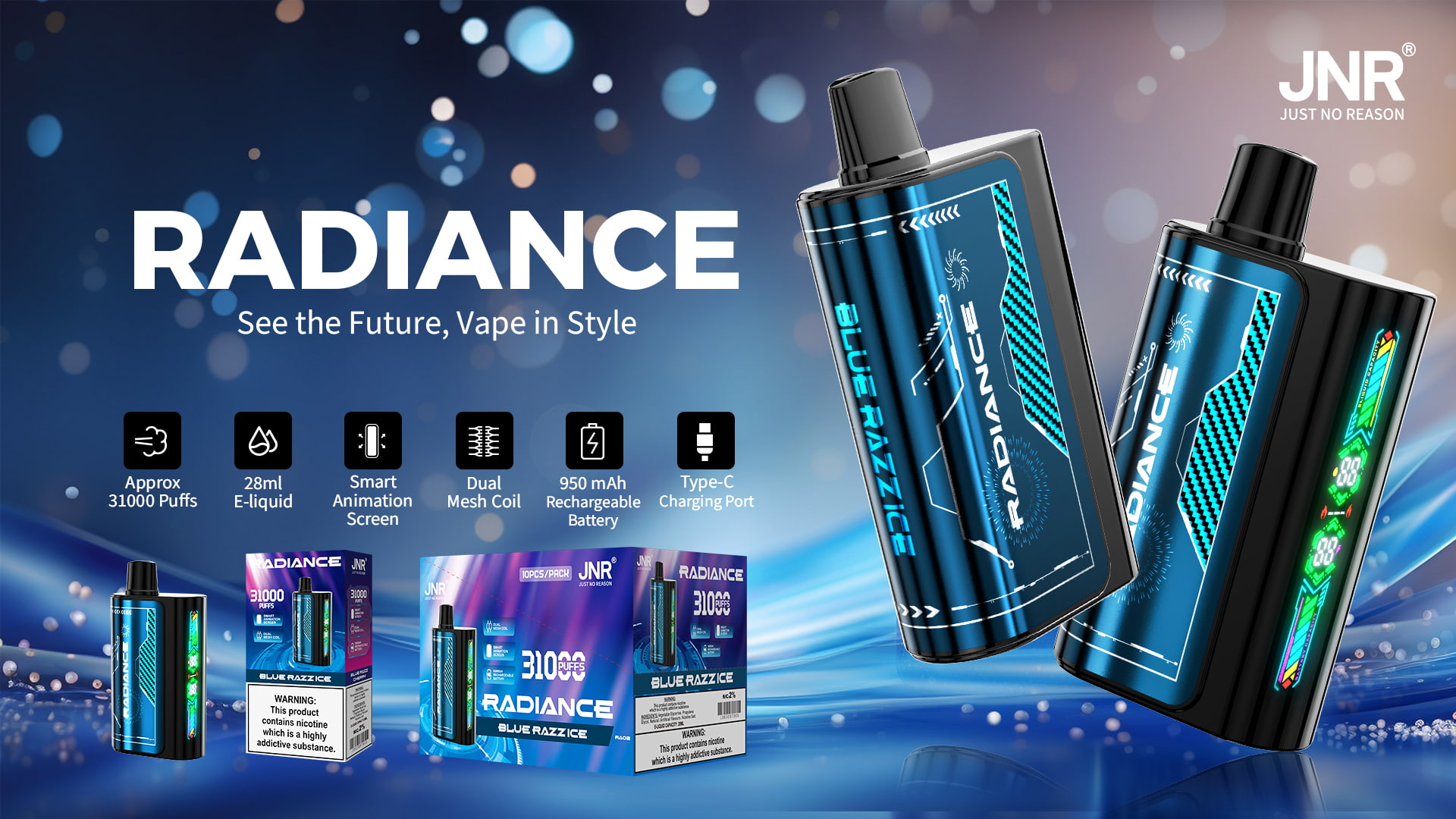 JNR Radiance 31000 Puffs - JNR Nederland JNR Radiance 31000 Puffs - JNR Nederland