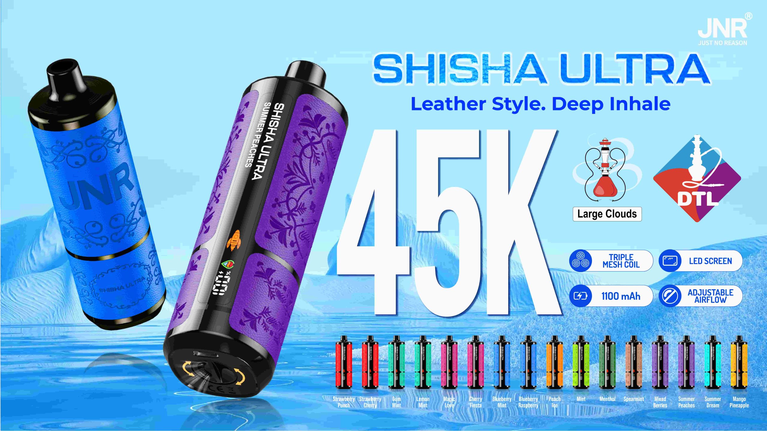 JNR ShiSha Ultra 45000 Puffs - JNR Nederland JNR ShiSha Ultra 45000 Puffs - JNR Nederland