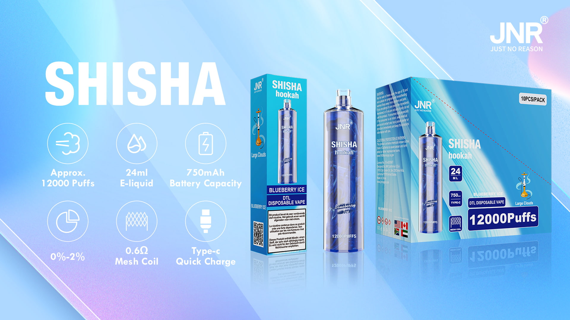 JNR Shisha 12000 Puffs - JNR Nederland JNR Shisha 12000 Puffs - JNR Nederland