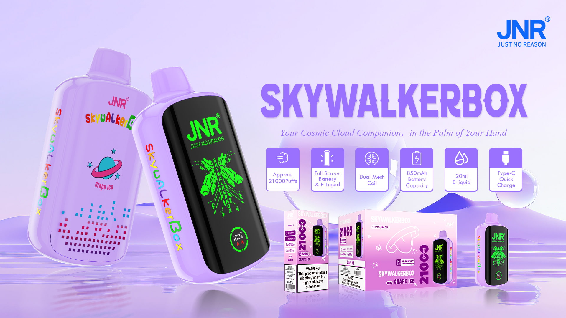 JNR Skywalker Box 21000 Puffs - JNR Nederland JNR Skywalker Box 21000 Puffs - JNR Nederland