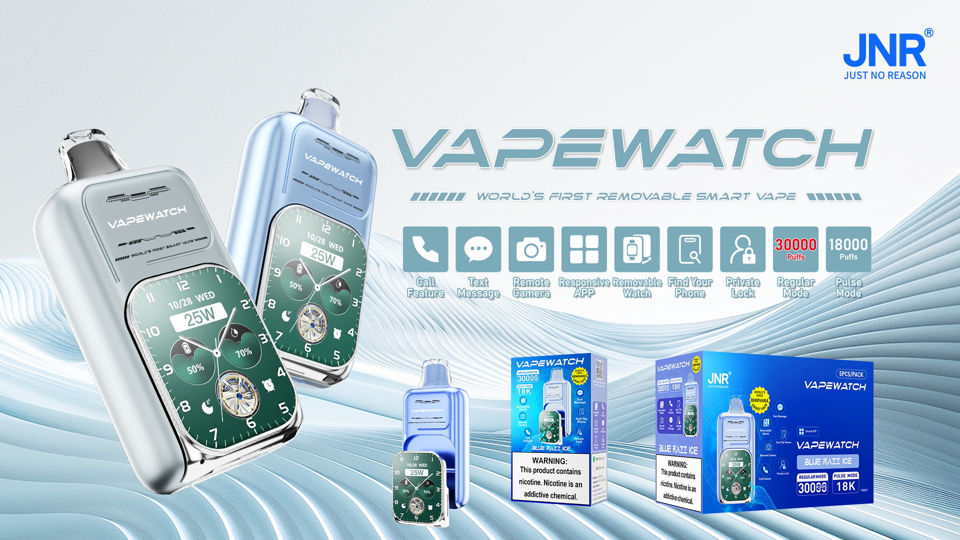 JNR Vape Watch 30000 Puffs - JNR Nederland JNR Vape Watch 30000 Puffs - JNR Nederland