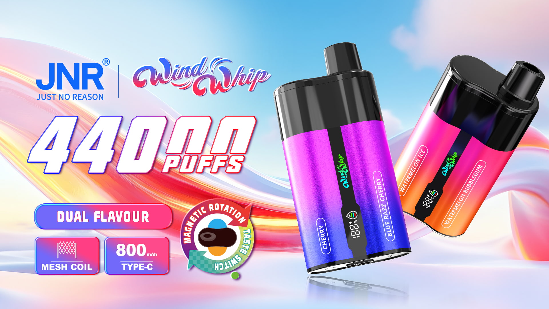 JNR WindWhip 44000 Puffs - JNR Nederland JNR WindWhip 44000 Puffs - JNR Nederland